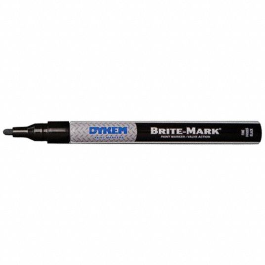 Dykem Paint Marker: Fiber Nib, Fine Tip size, Black Model: 41003