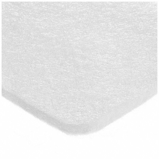 Sheet, White, Polyester Filter Felt Roll - 797P30