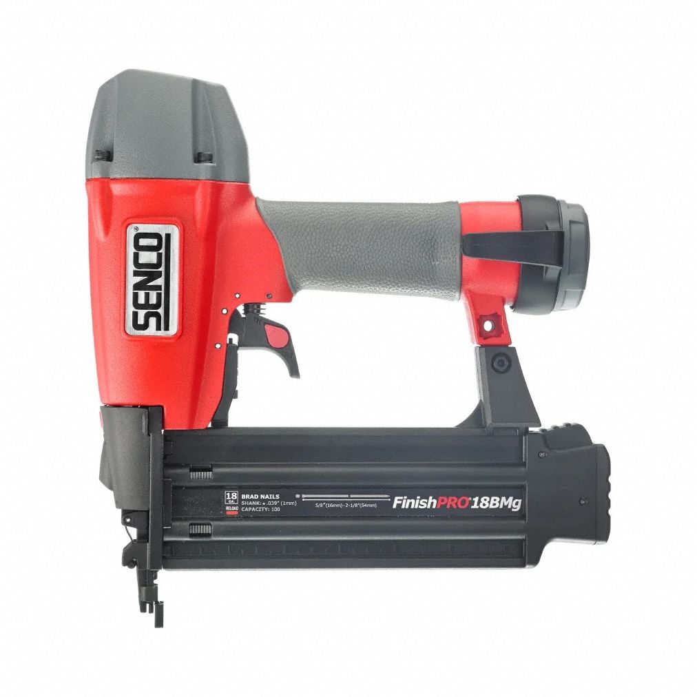 Air Nail Gun: Brad, 0°, Glue, 1/4 in NPT, Combo, Strip Collation, For 18 ga Nail Gauge