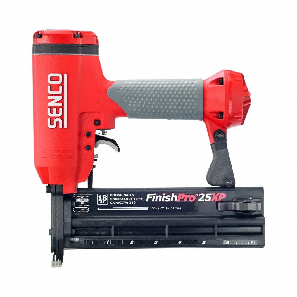 Air Nail Gun: Brad, 0°, Glue, 1/4 in NPT, Sequential, Strip Collation, For 18 ga Nail Gauge