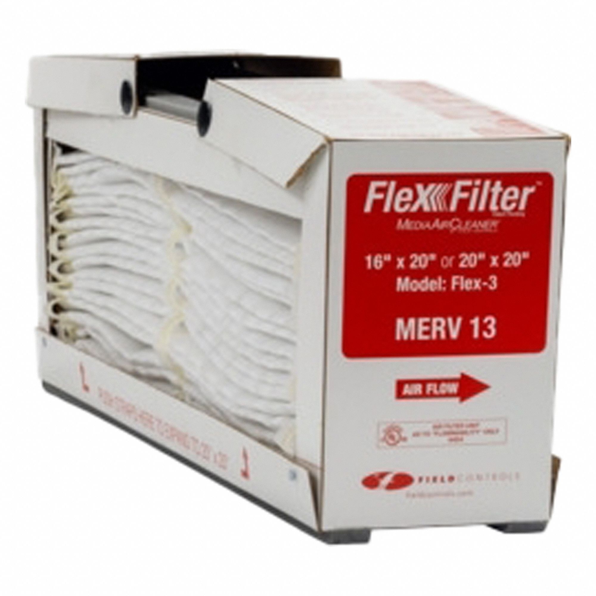 Air Filter: 833 cfm Airflow - Max, 16 in x 20 in x 4 in, 6 PK