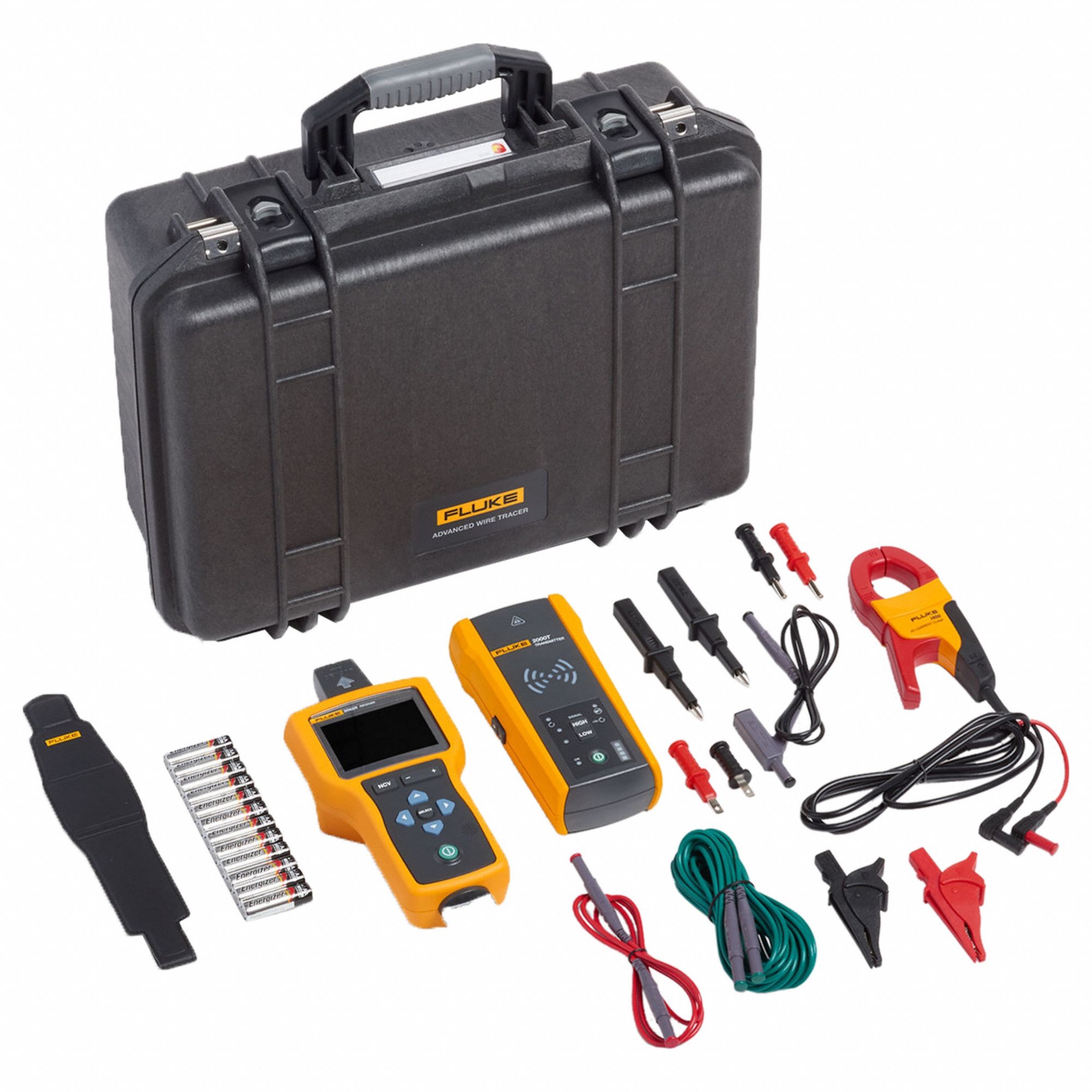 Circuit Tracer Kit: 0 to 600V AC/DC, Digital, Audible, CAT IV 600V, GFCI/Std