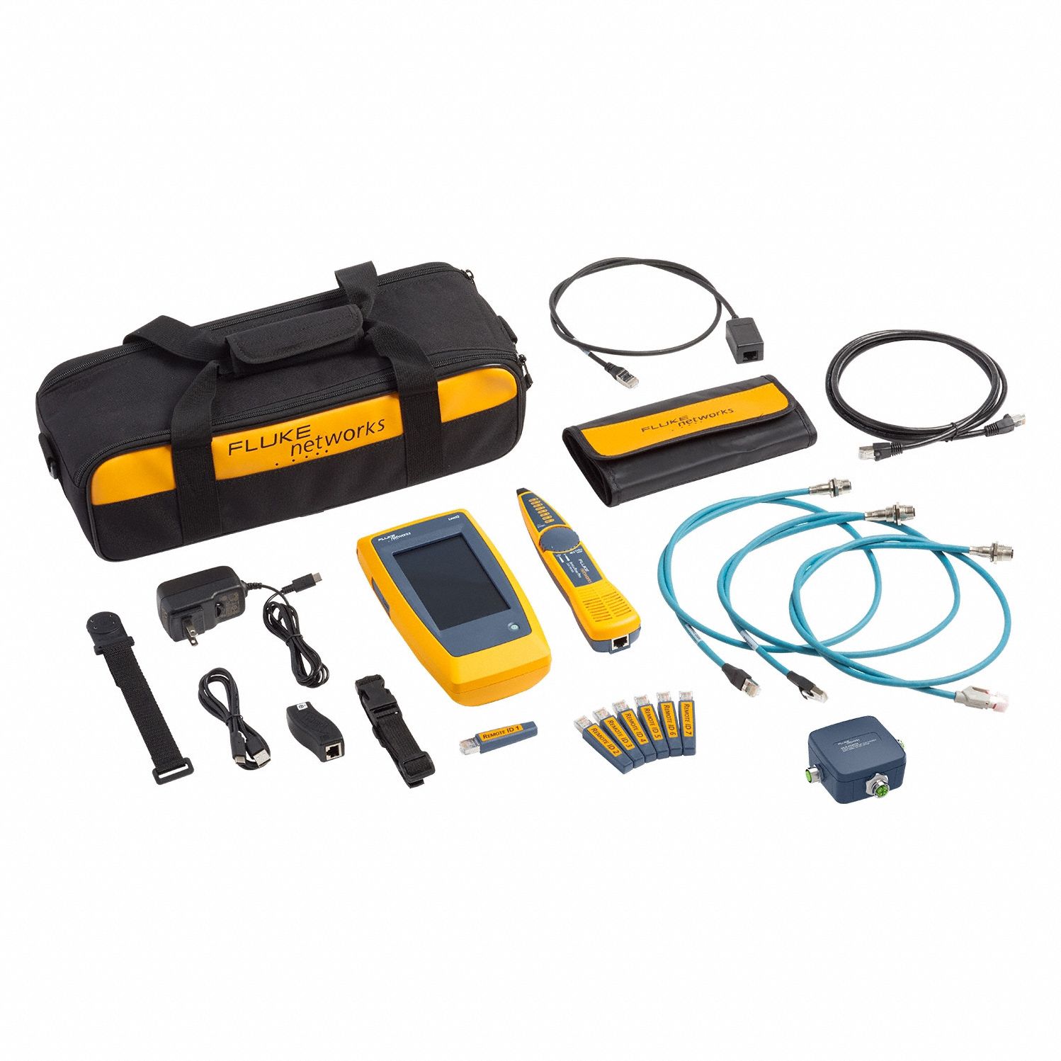 Cable Tester Kit: LinkIQ, Industrial Network Pro Kit with IntelliTone Probe, USB, LCD