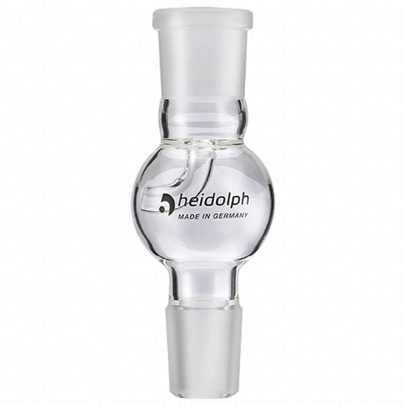 HEIDOLPH Bump Trap: 7 in Overall Lg, 7 in Overall Wd, 7 in Overall Ht (MPN 036302470). Key specifications — Compatible with Product Type: Rotary Evaporators; Features: Foam Brake with Flask Clamp 24/40.