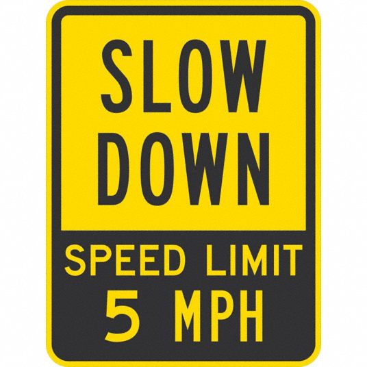 18 in x 24 in Nominal Sign Size (W x H), Aluminum, Traffic Sign ...