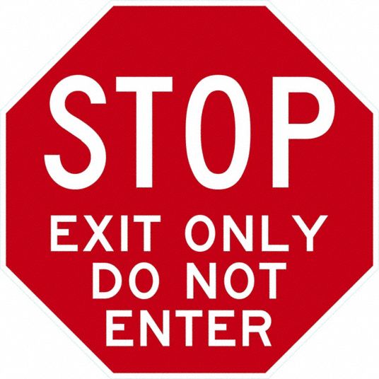 24 in x 24 in Nominal Sign Size, 24 in x 24 in Nominal Sign Size (W x H ...