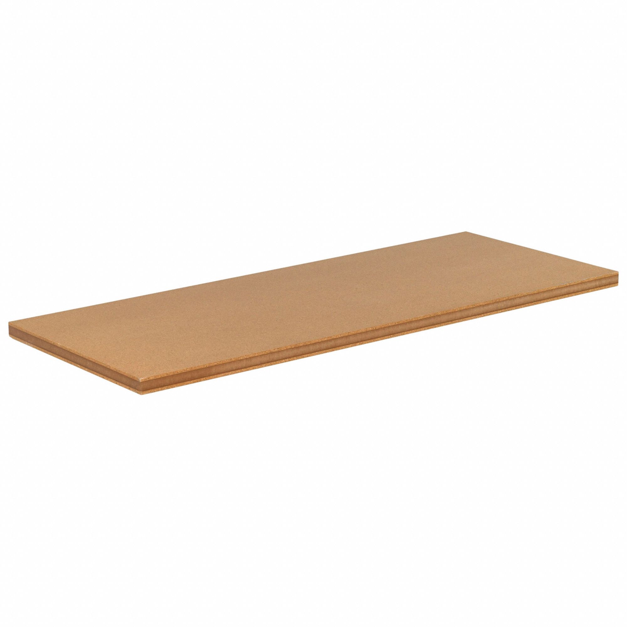 Workbench Top, Wood, 48x30 in., Straight: Hardwood, 48 in x 30 in
