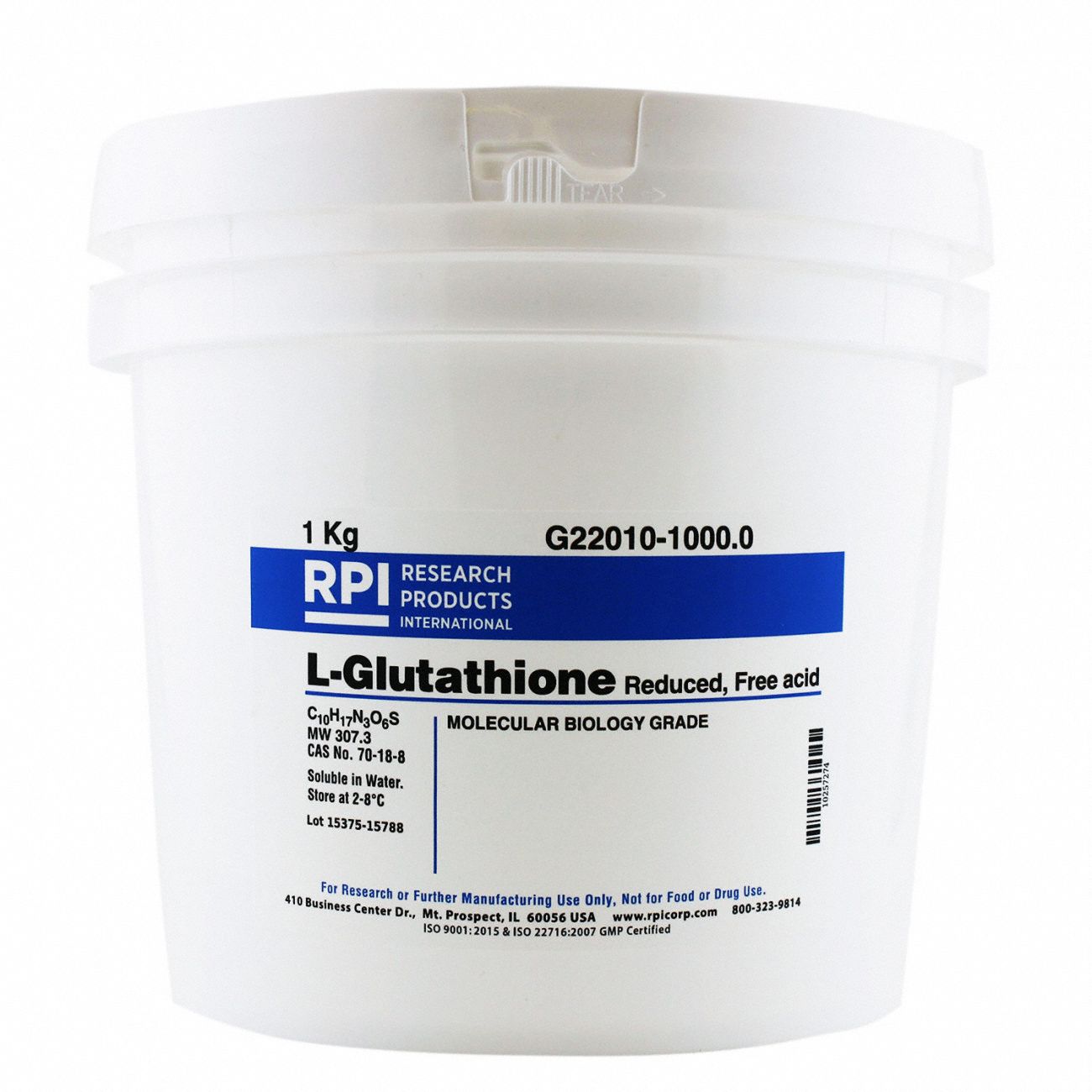L-Glutathione, Reduced, Free Acid, 1kg