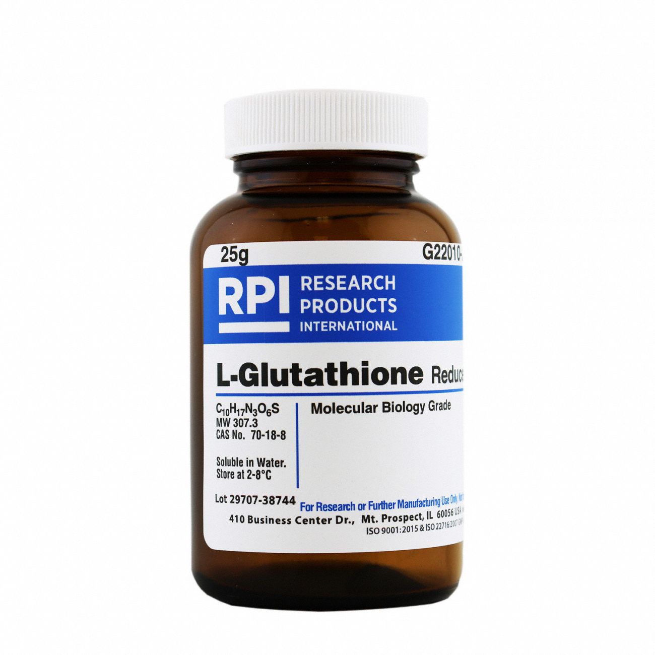 L-Glutathione, Reduced, Free Acid, 25g