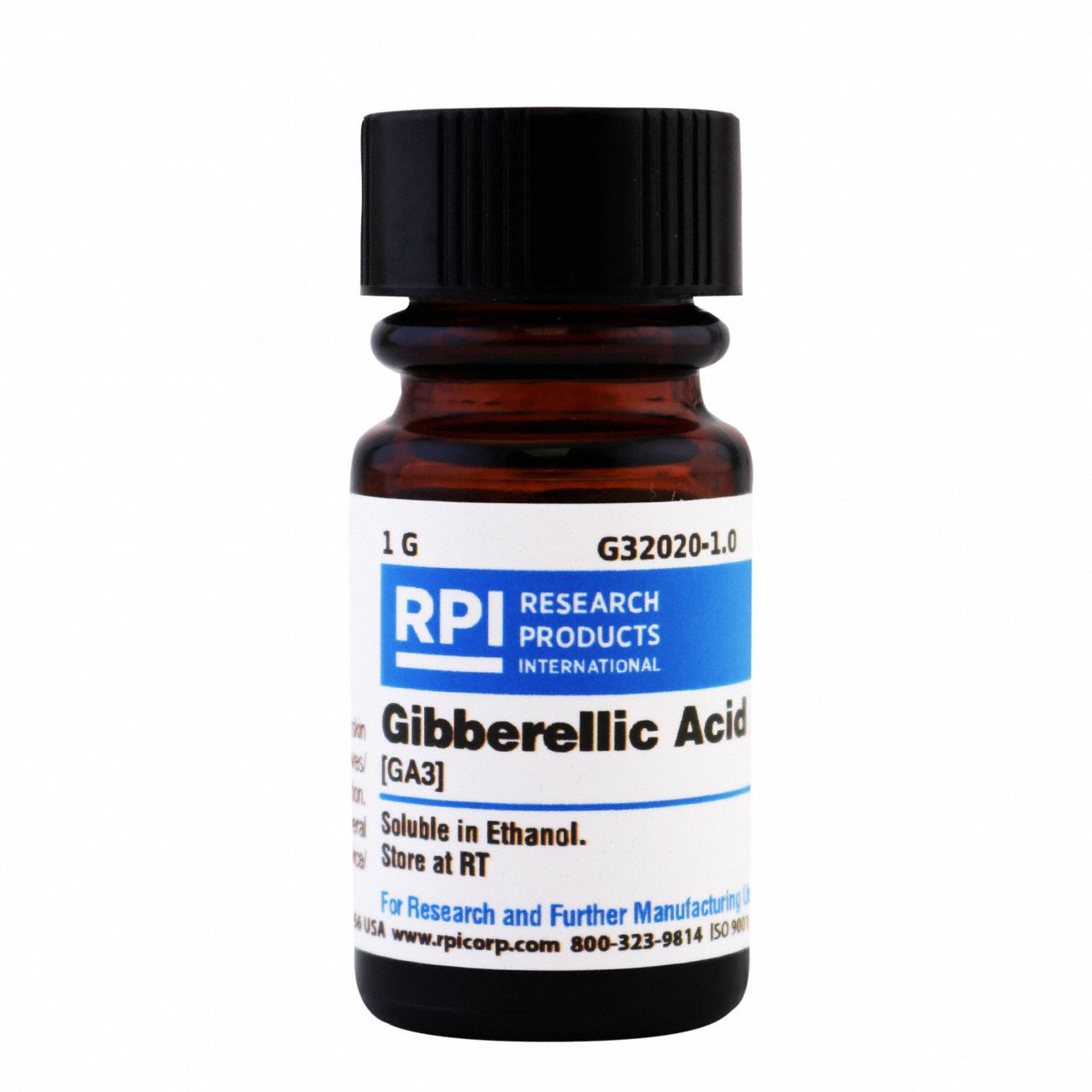 Gibberellic Acid A3 (GA3): Lab, 1 g, 77-06-5, Acid, Powder, 18 mo Shelf Life, 1