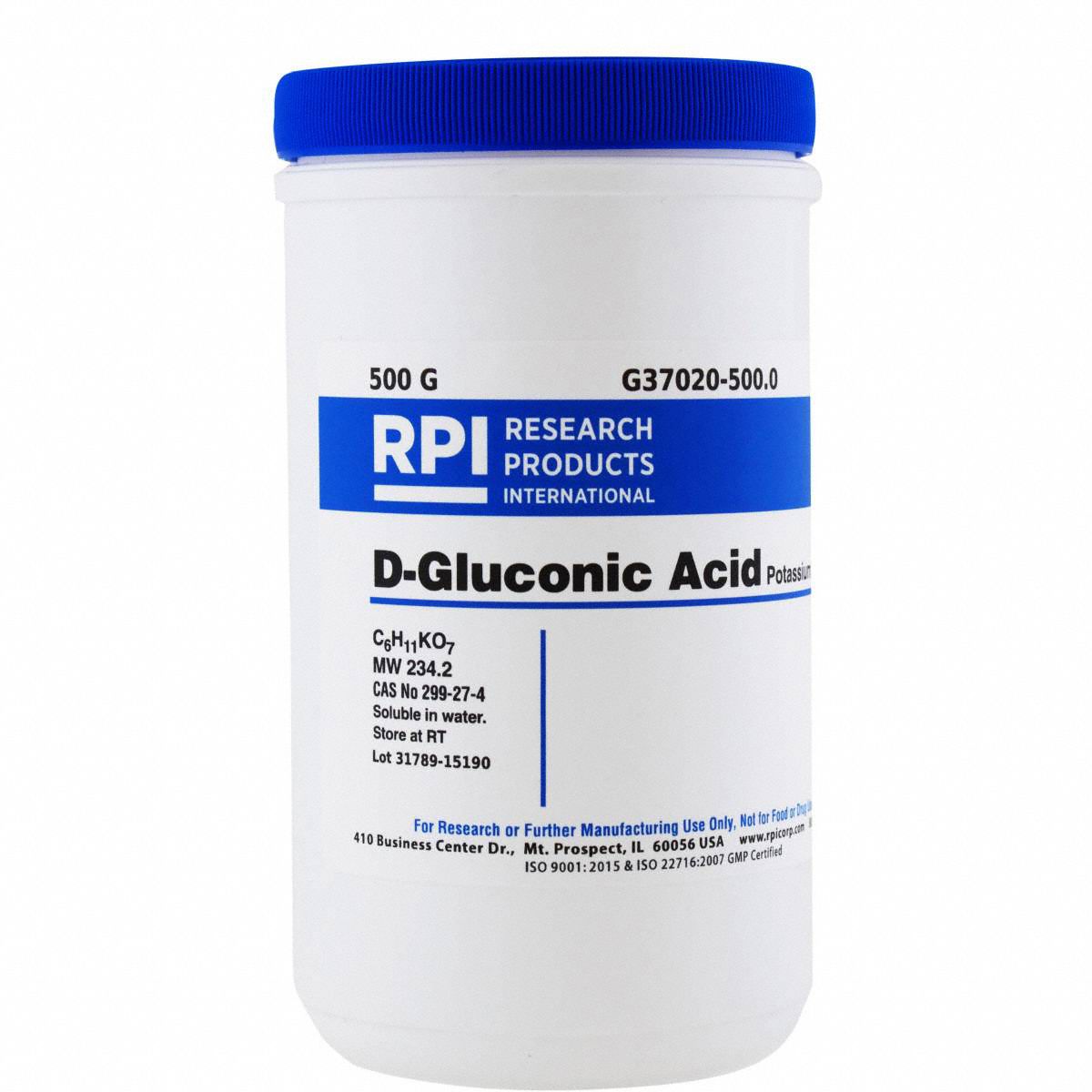 D-Gluconic Acid, Potassium Salt, 500g