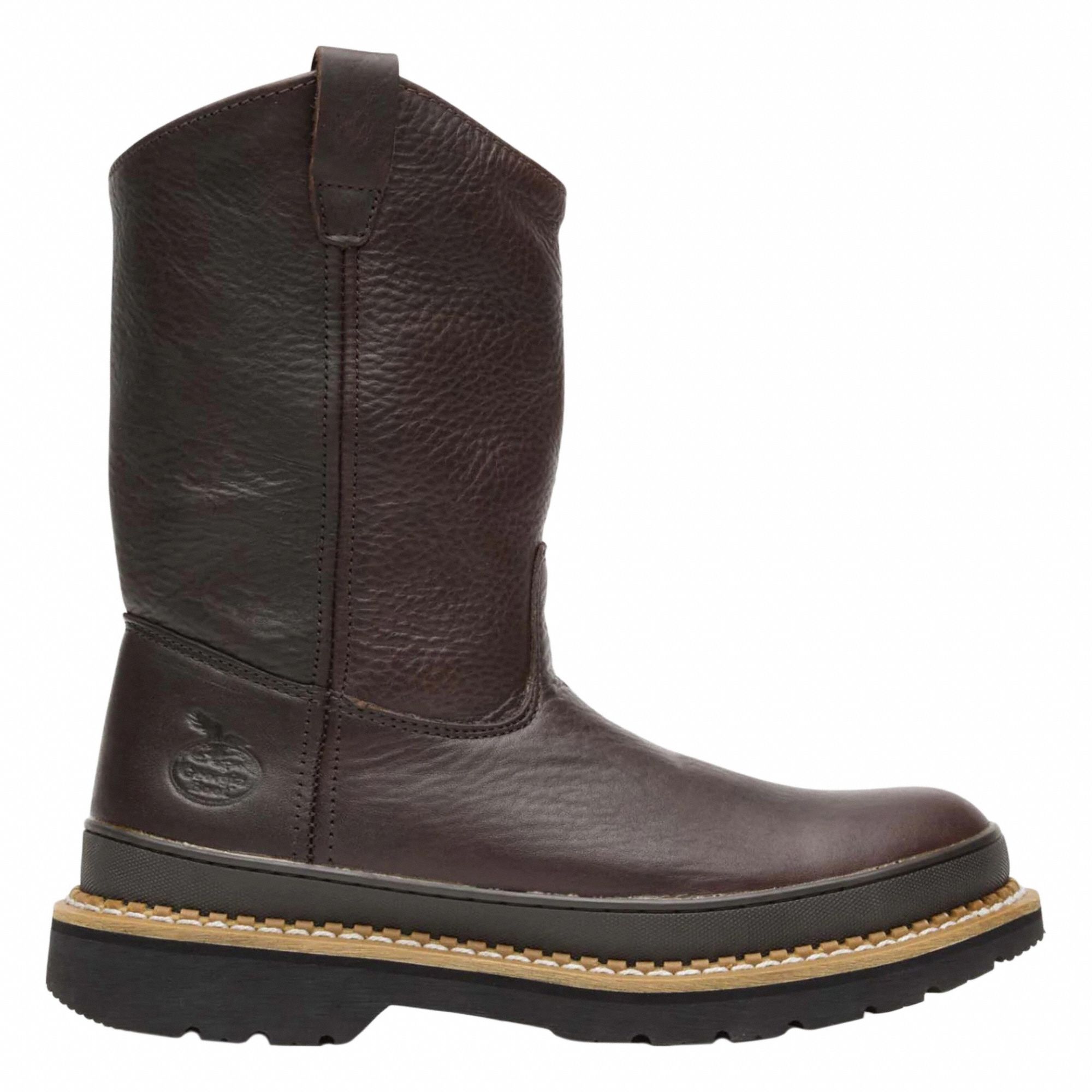 Wellington Boot: Men's, Size 13, M, Brown, Steel Toe Cap