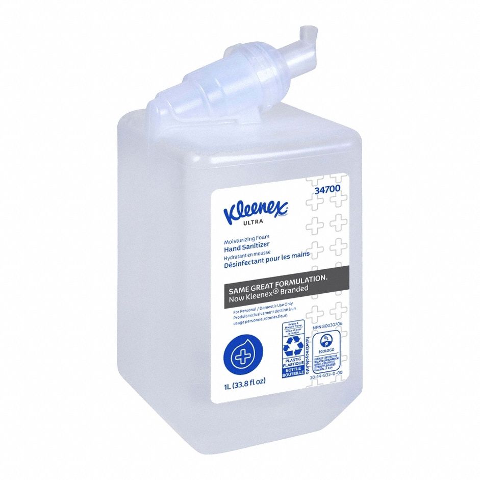 HAND SANITIZER, REQUIRES DISPENSER, FRAGRANCE FREE, 92144/92145, 6 PK
