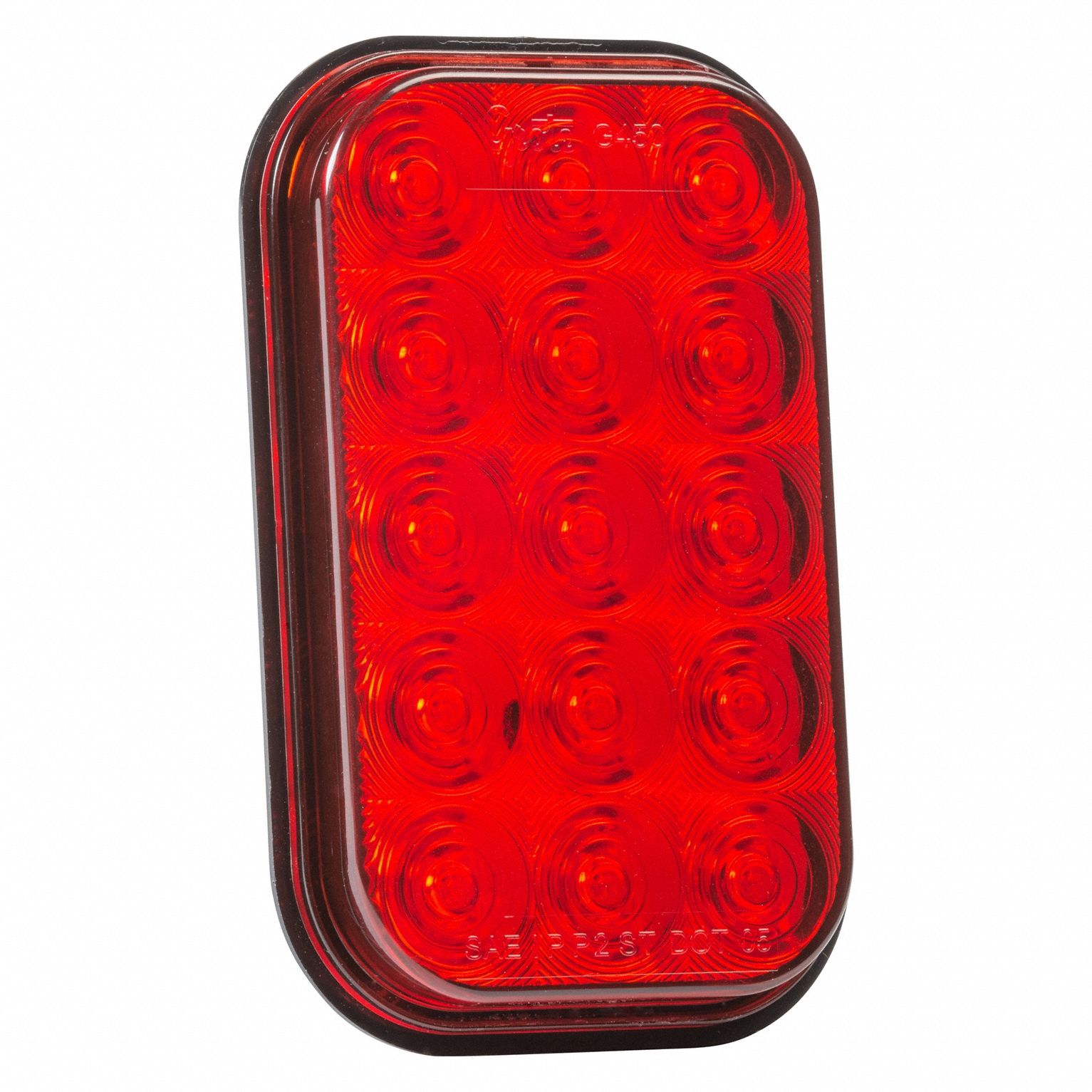 STOP/TURN/TAIL LIGHT, LED, STOP LIGHT, RED, RECTANGULAR, 3 7/16 IN OVERALL H, FEMALE PIN