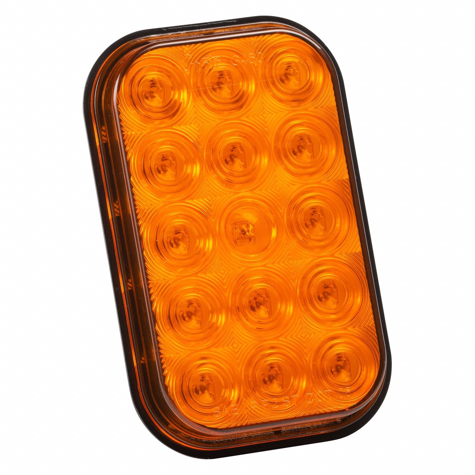 STOP/TURN/TAIL LIGHT, LED, TURN SIGNAL LIGHT, AMBER, RECTANGULAR, 3 7/16 IN OVERALL H