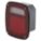 STOP/TURN/TAIL LIGHT, LED, STOP, TURN, AND TAIL COMBO LIGHT, CLEAR/RED, SQUARE, STUD, G5092-5