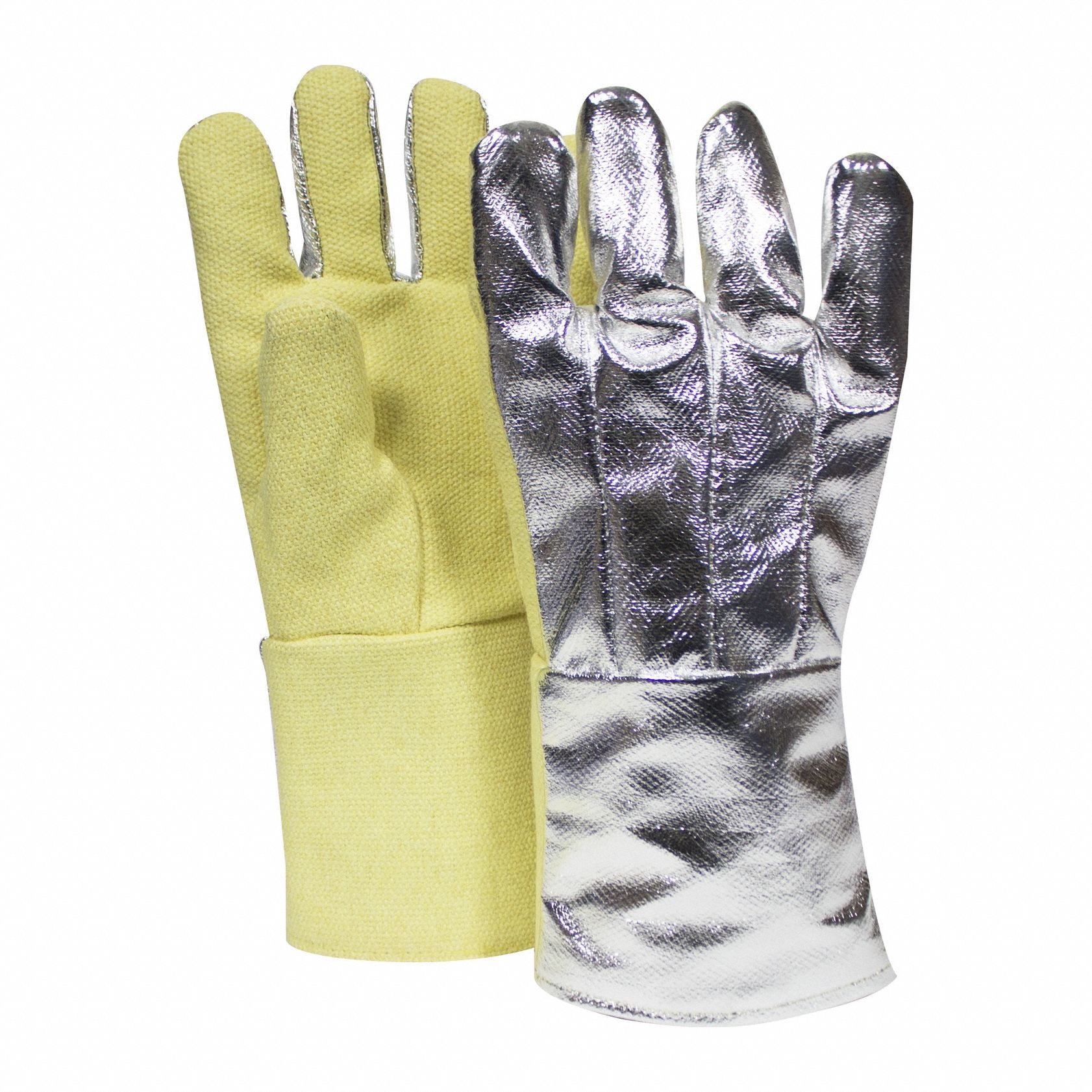 Aluminized Gloves: Universal, Thermobest™, 600°F Max Temp, Gauntlet Cuff