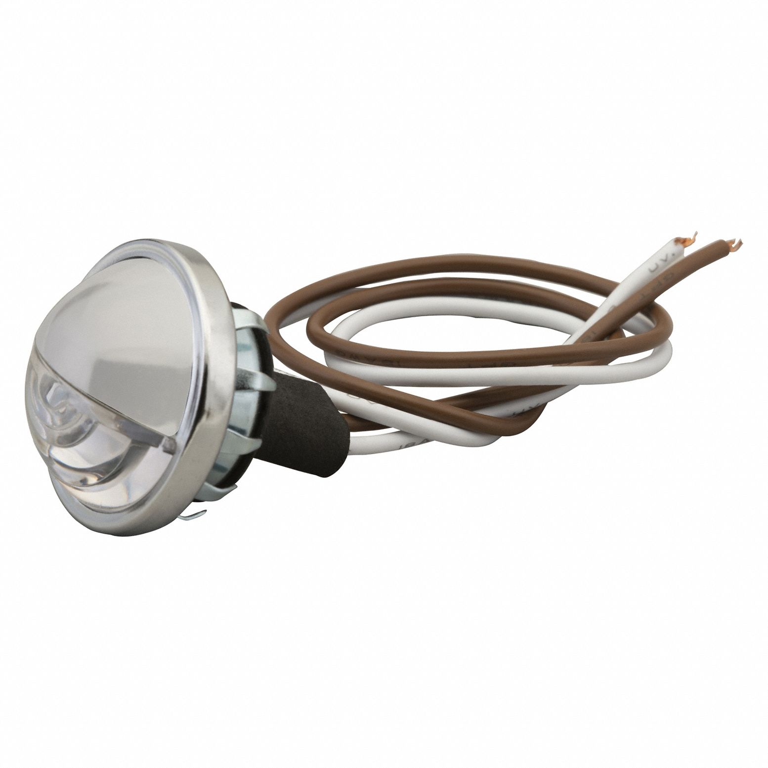 UTILITY LIGHT, COURTESY LIGHT, LED, CLEAR, ROUND, 12V DC, BLUNT CUT, 2½ IN OVERALL L