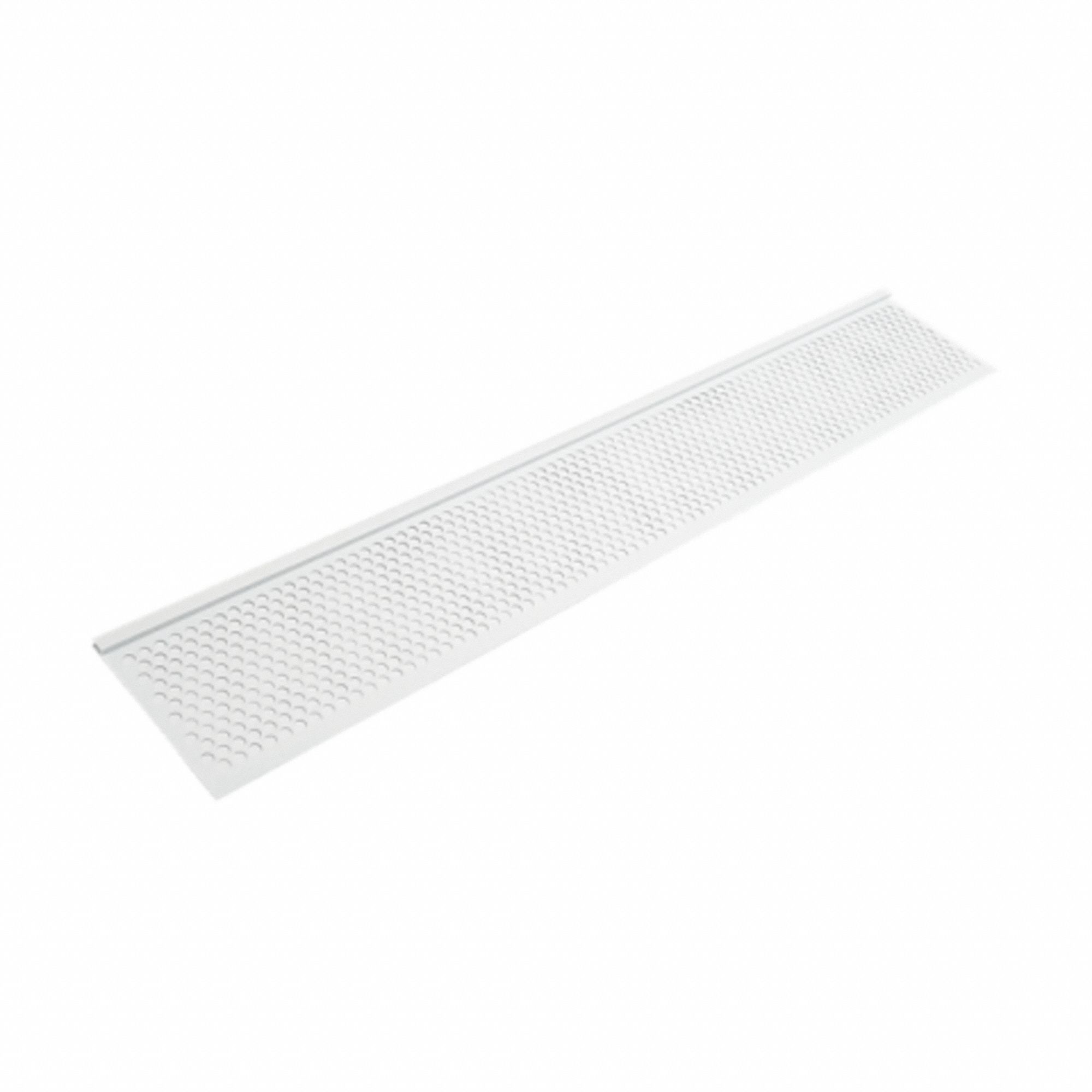 Gutter and Downspout: Gutter Screen, Vinyl, 3 ft Lg, 6 5/8 in Overall Wd, Full Grate