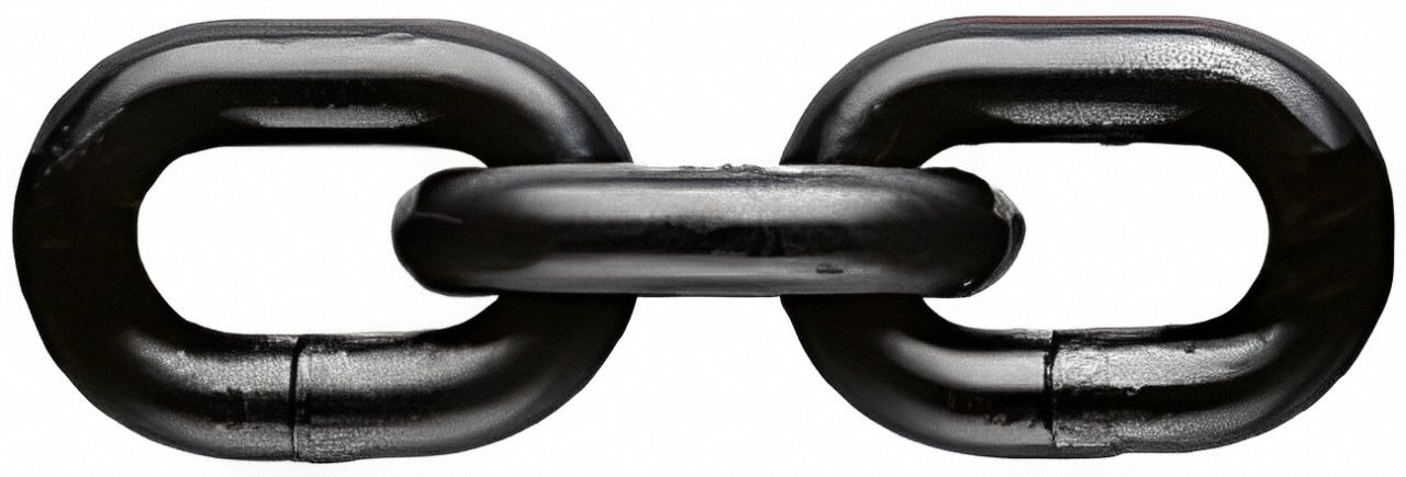 Chain: 1/2 in Trade Size, 80 Chain Grade, Alloy Steel, 12, 000 lb Working Load Limit, Straight