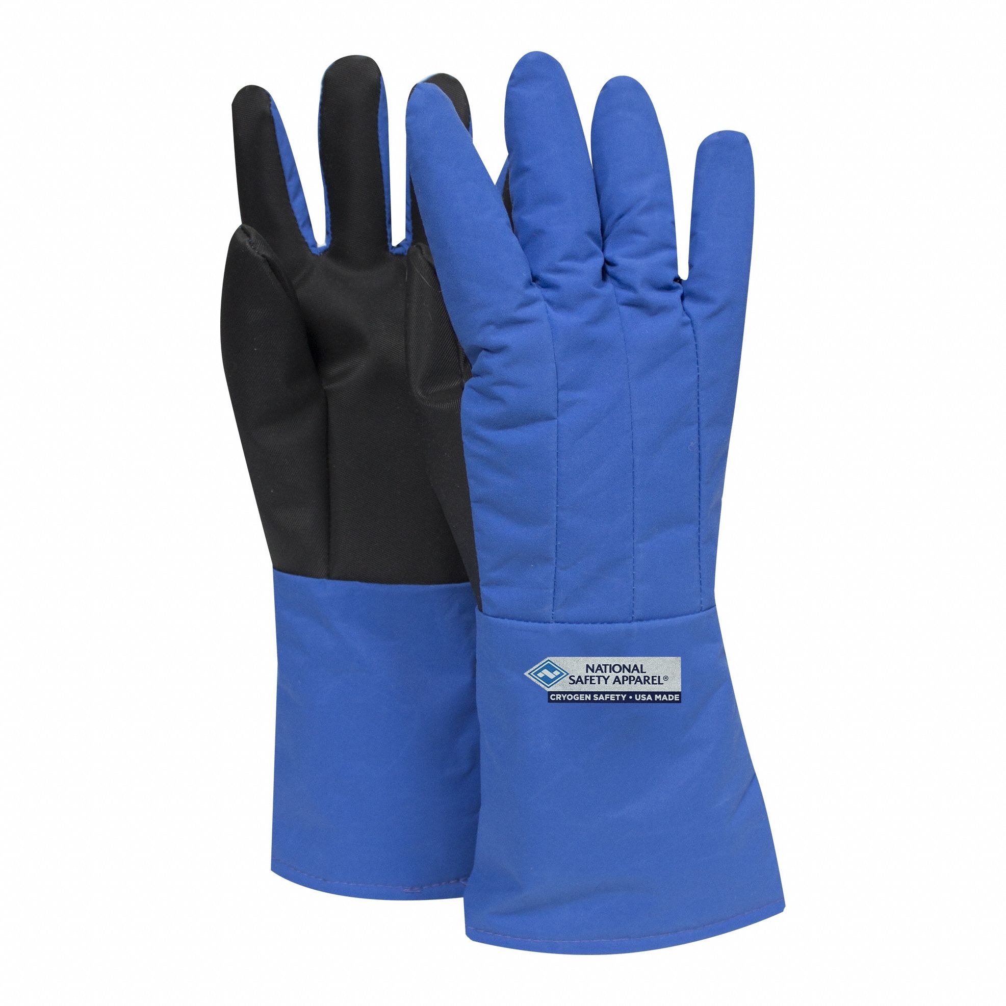 Cryogenic Gloves: Elbow (18 in), Extended Gauntlet Cuff, Nylon, -300°F Min. Temp., High Grip, 1 PR