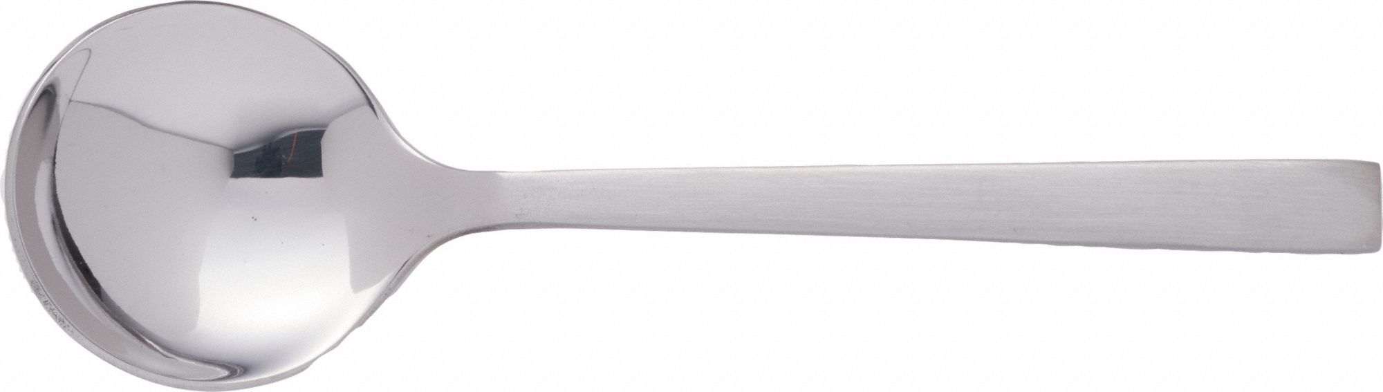 Bouillon Spoon: Gallery, 18/0, Stainless Steel, 6 in Overall Lg, Silver