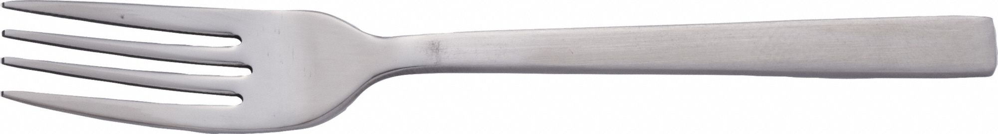 Salad Fork: Gallery, 18/0, Stainless Steel, 7 1/4 in Overall Lg, Silver