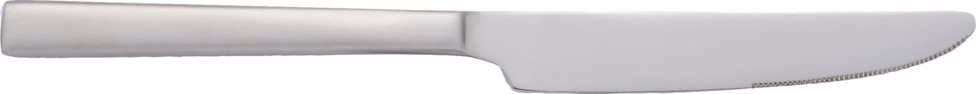 Dinner Knife: Gallery, 18/0, Stainless Steel, 9 1/2 in Overall Lg, Silver