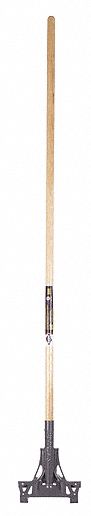 PUSH BROOM HANDLE, 3 X 8 X 63 IN, WOOD/METAL