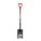 GARDEN SPADE, D-GRIP, 9 IN LENGTH X 7 IN WIDTH BLADE, 43 IN HANDLE, HARDWOOD/TEMPERED STEEL