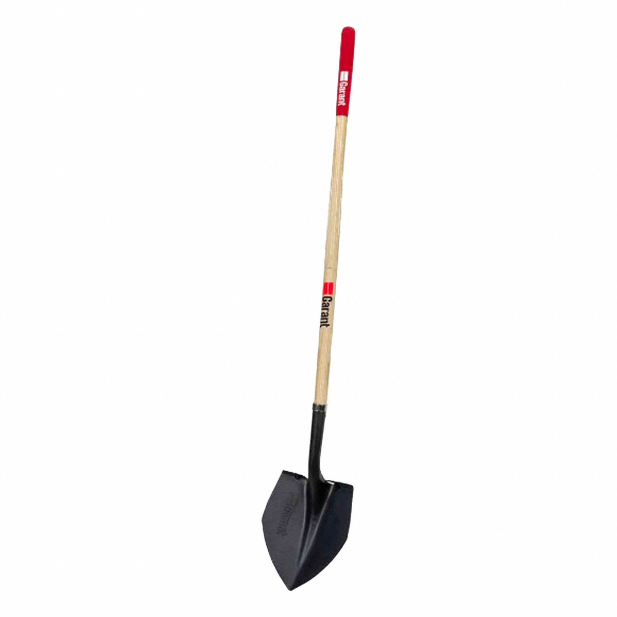 SHOVEL, ROUND POINT, LONG HANDLE, 61-1/2 X 10 IN, STEEL/WOOD, 6 UNITS