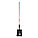 SHOVEL, SQUARE POINT, LONG HANDLE, 71-1/2 X 9-1/2 IN, STEEL/WOOD, 3 UNITS