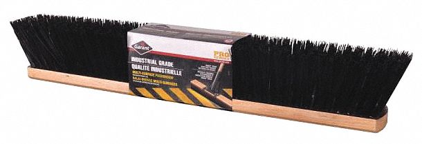 TETE BALAI, LOURD, RÉSISTE ACIDES/PRODUITS CHIMIQUES, NOIR, BLOC 24PO/GARNITURE 3 1/4 PO