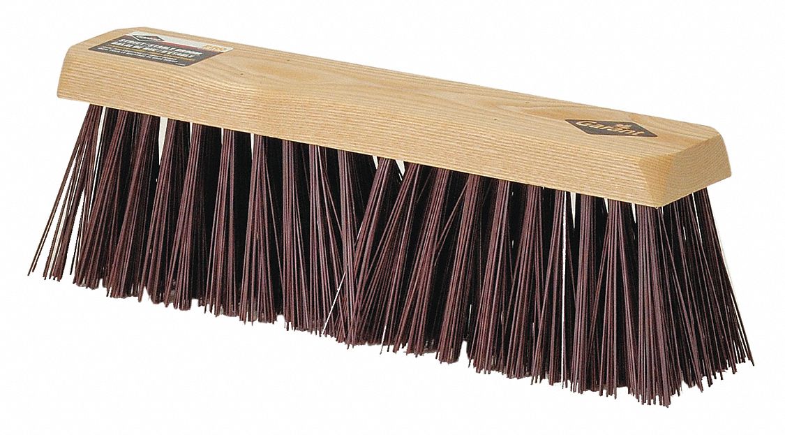 TETE BALAI RUE, LOURD, RÉSISTE PRODUITS CHIMIQUES/ACIDES, BRUN, BLOC 16PO/GARNITURE 4PO, SYNTH/BOIS