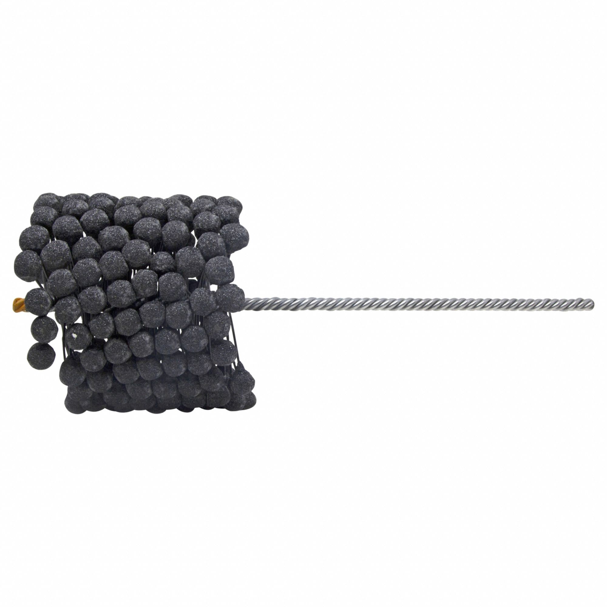 Flexible Cylinder Hone: For 4-1/8 in Bore, 4 in Hone Lg, Silicon Carbide, 80 Grit, 0.31 in