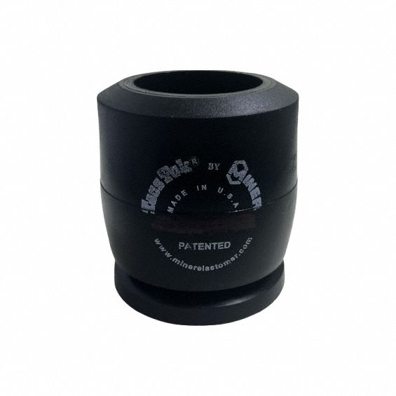 Bumper: 1 12/25 in Lng, 1.44 in O.D., 31/100 in Mounting Hole A Dia, Axial Bumper, 1.35 in Base Dia