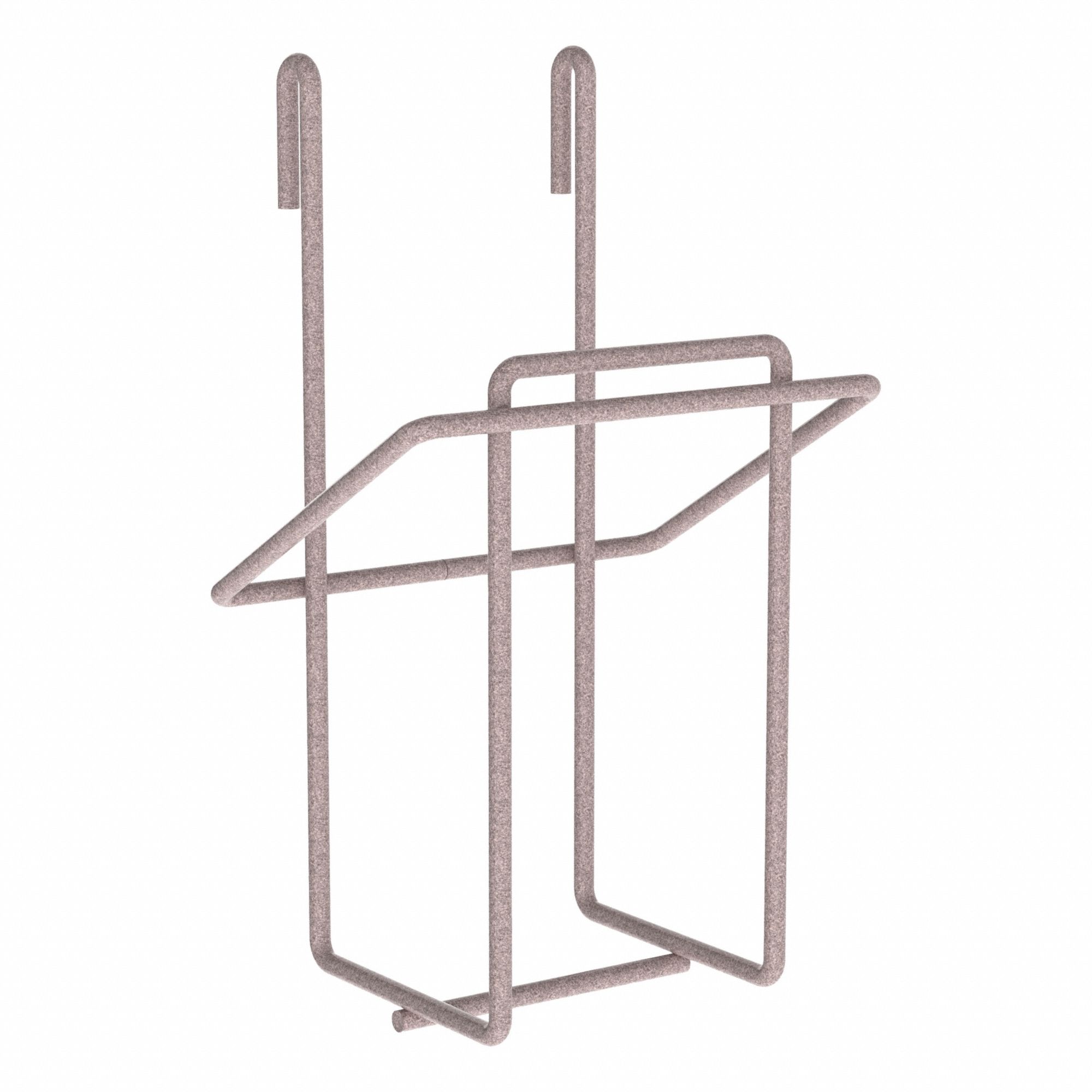 Glove Box Holde: 6 3/8 in x 4 15/16 in x 10 1/2 in, Steel, Epoxy, Gray