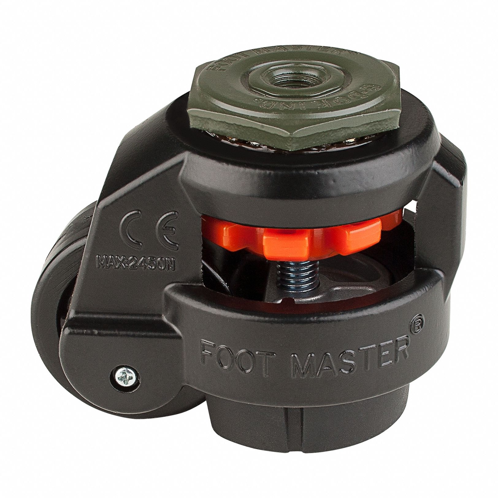 Leveling Caster Alum Swivel M12