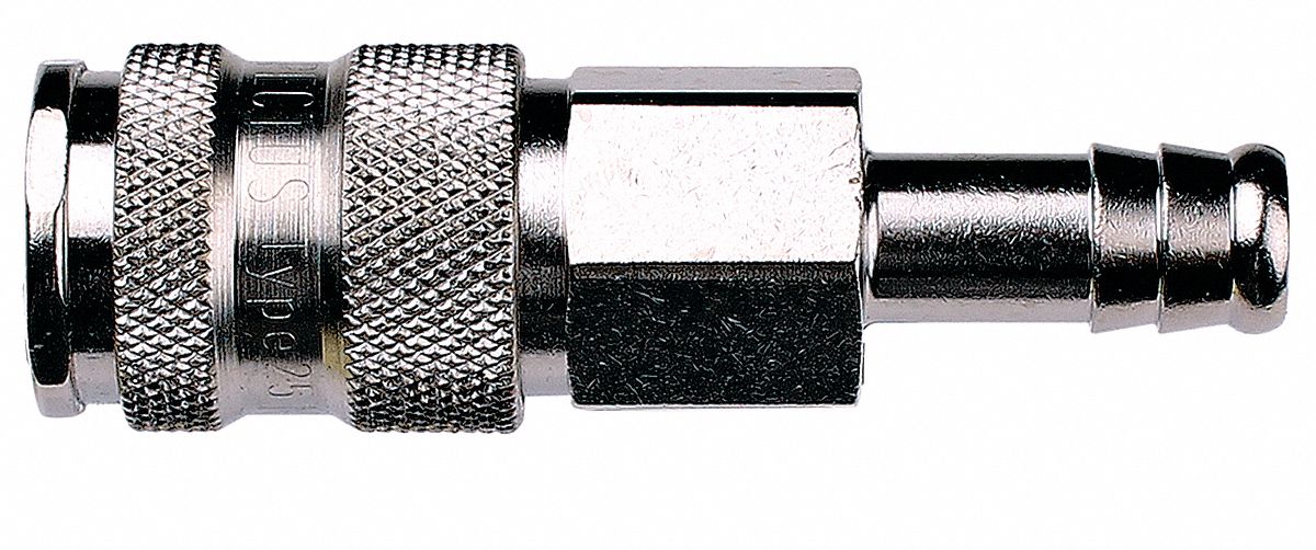 HIGH FLOW BARB COUPLER, 3/8" NPT MALE