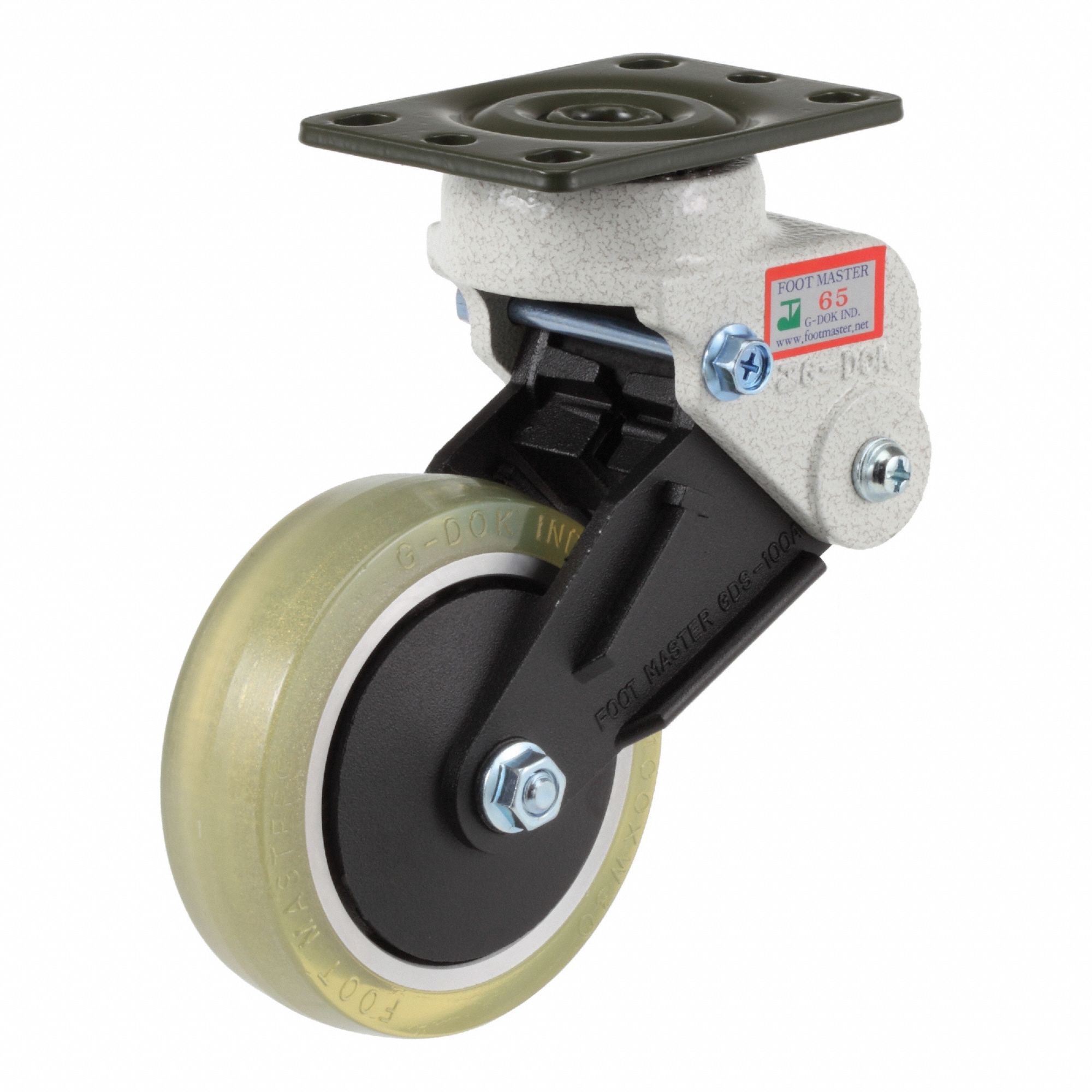 FOOT MASTER, 100 mm Wheel Dia., 220 lb, Plate Caster - 819TW1|GDS-100 ...