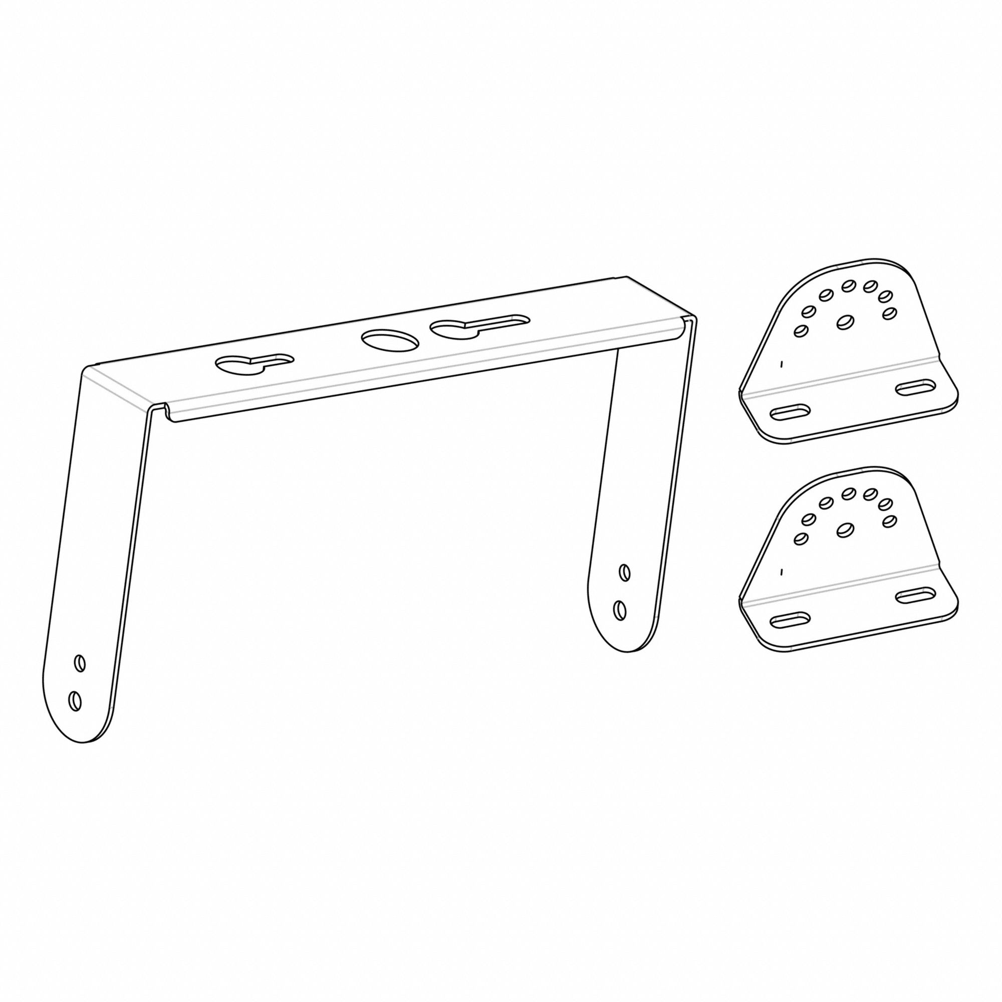 ADJUSTABLE YOKE MOUNT BRACKET, FOR CRN2, SIZE 2