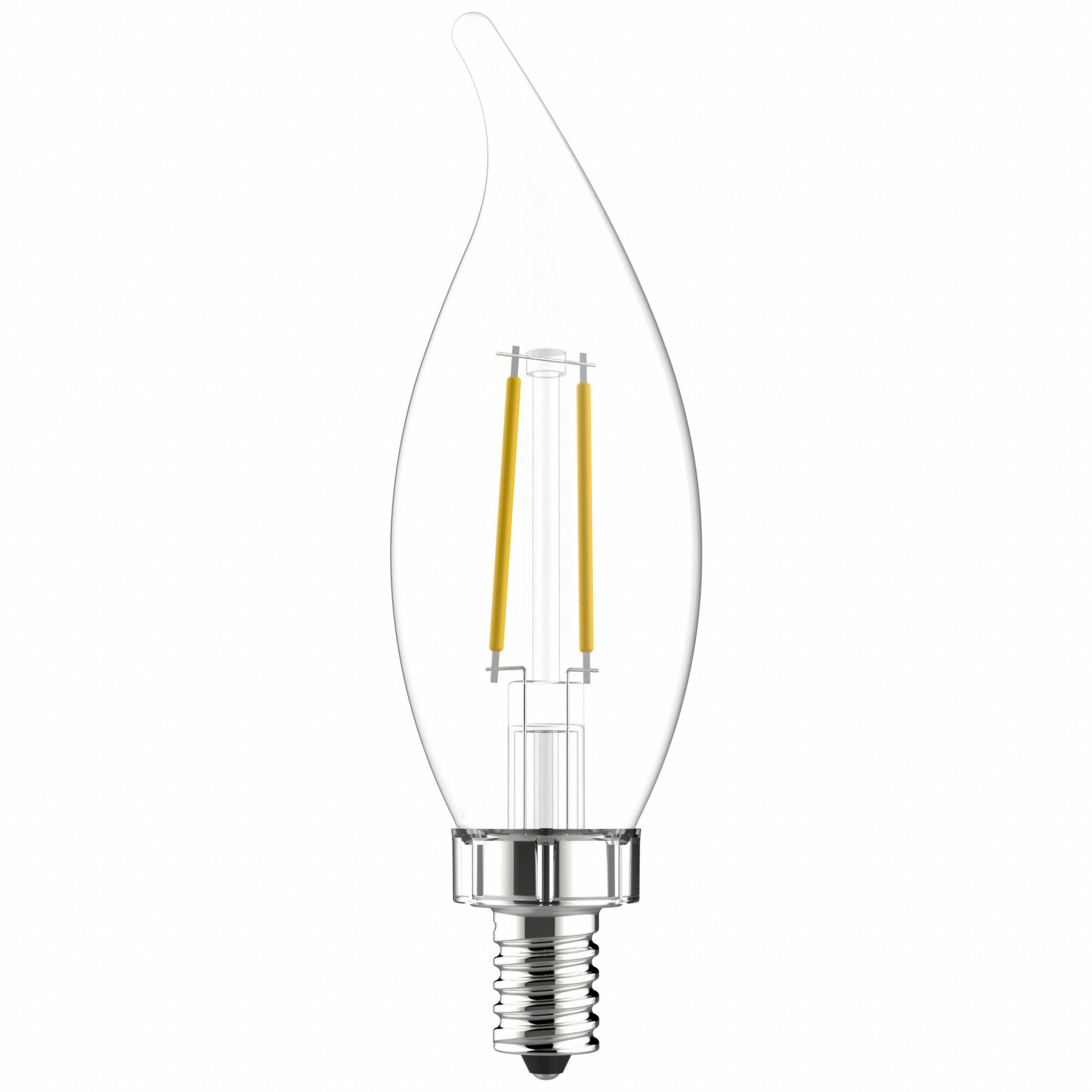 AMPOULE BOUGIE DEL, DEL, 300LM, 3,5W, 120VCA, 0,03A, 2700K, BLANC CHAUD, 4515625 PO L, E12, CA