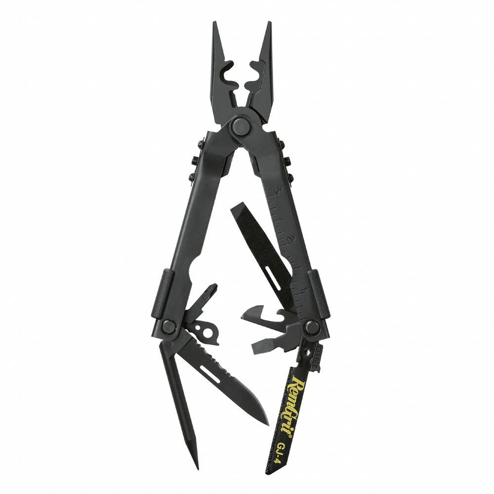 600 DET SERIES MULTI-TOOL, STAINLESS STEEL, BLACK STAINLESS STEEL HANDLE, 8.8 OZ WEIGHT
