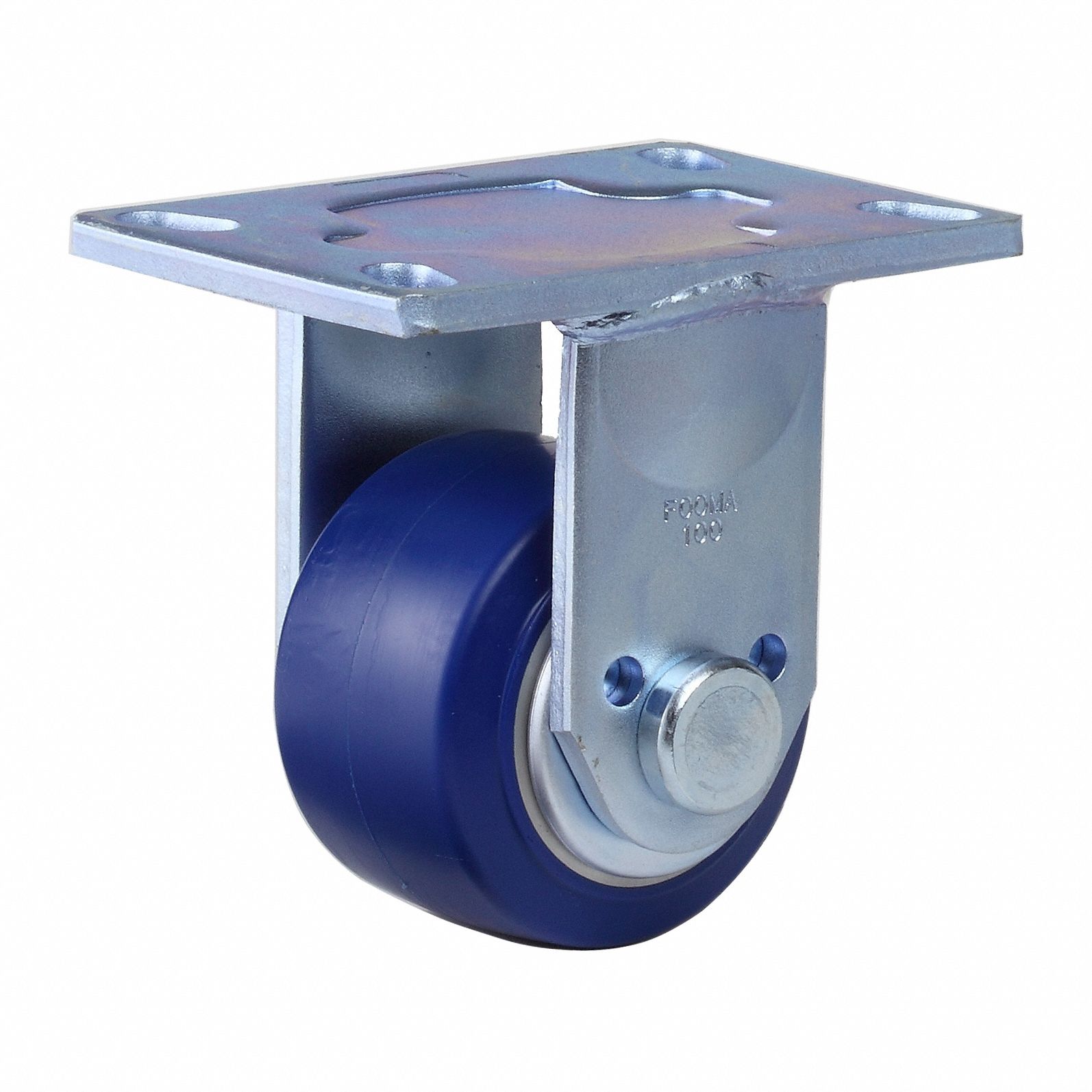 FOOT MASTER, 100 mm Wheel Dia., 1,433 lb, Plate Caster - 819TC4|GF-100 ...