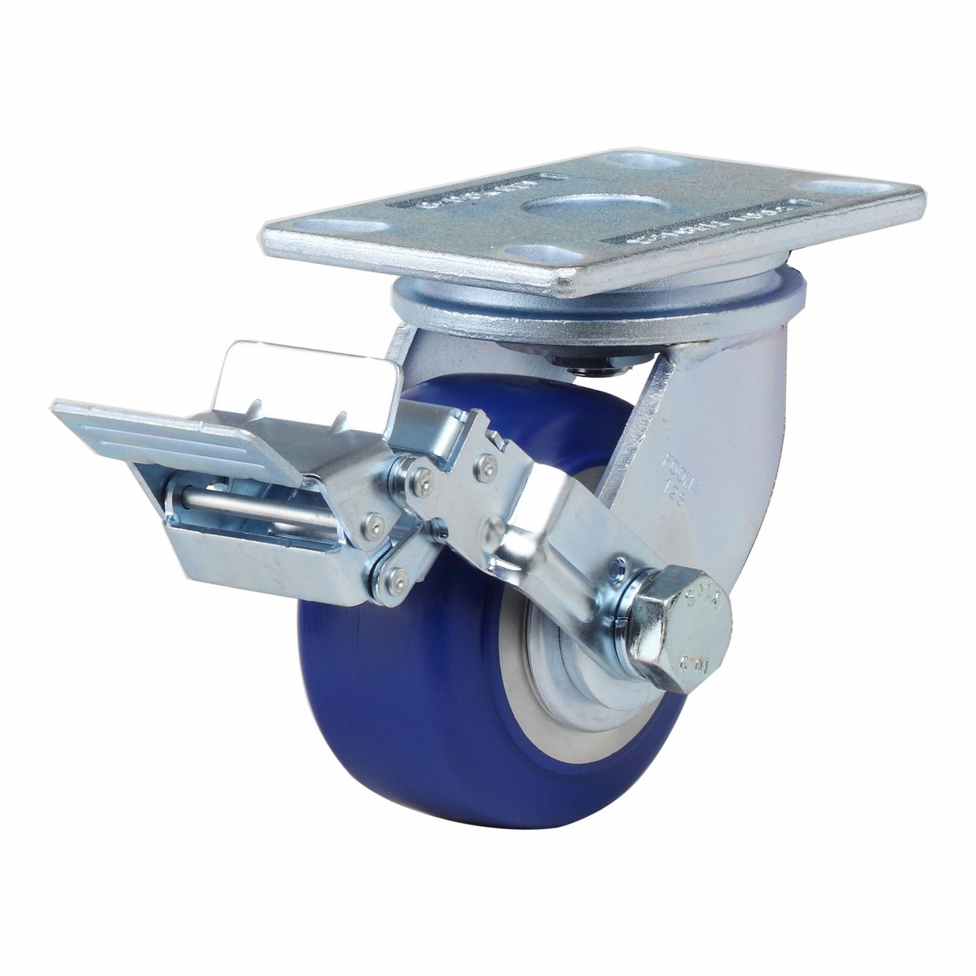 FOOT MASTER, 125 mm Wheel Dia., 1,653 lb, Plate Caster - 819TC9|GF-125 ...