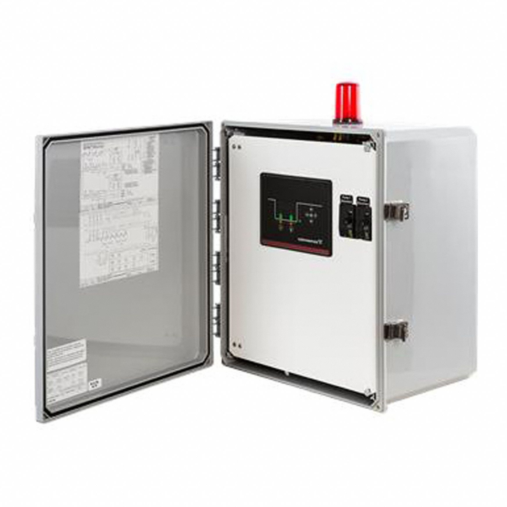 Control Panel: Duplex, 3, 208 to 460V AC, 8 to 32 A, No Switch Included, Plastic, Indoor