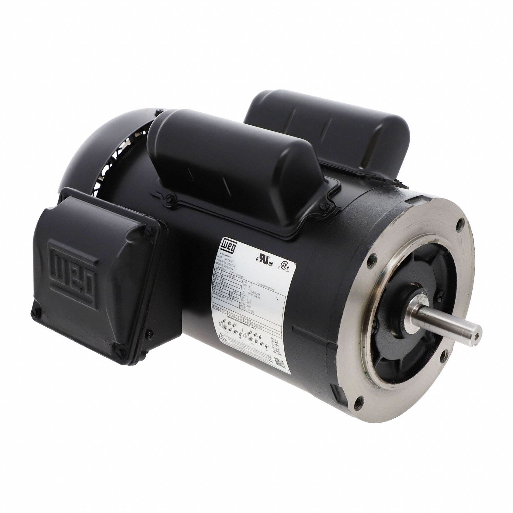 Pump Motor: Mfr Part # 99883319, Single Phase, 115/208-230V AC, 1 1/2 hp, 56C Frame Size