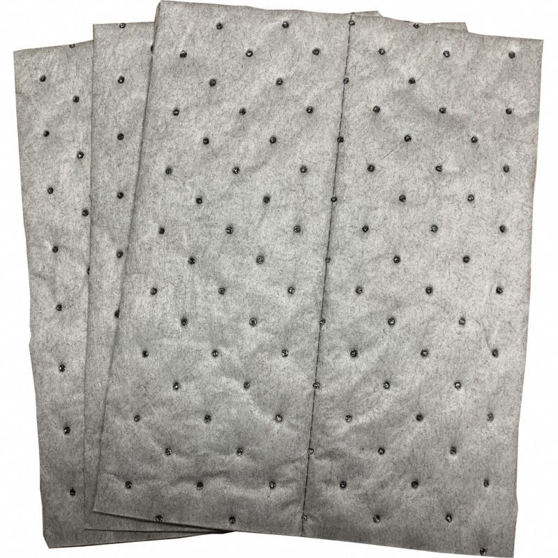 Sorbent Pad: 25 5/8 oz Volume Absorbed Per Pad, 13 in x 10 in Pad Size (L x W), Perforated