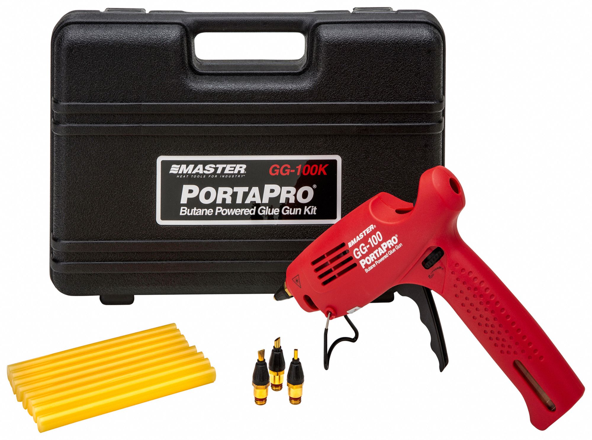 PORTAPRO GLUE GUN KIT, GG-100K, BUTANE, 1.9 LB/HR, FINGER TRIGGER ACTUATOR