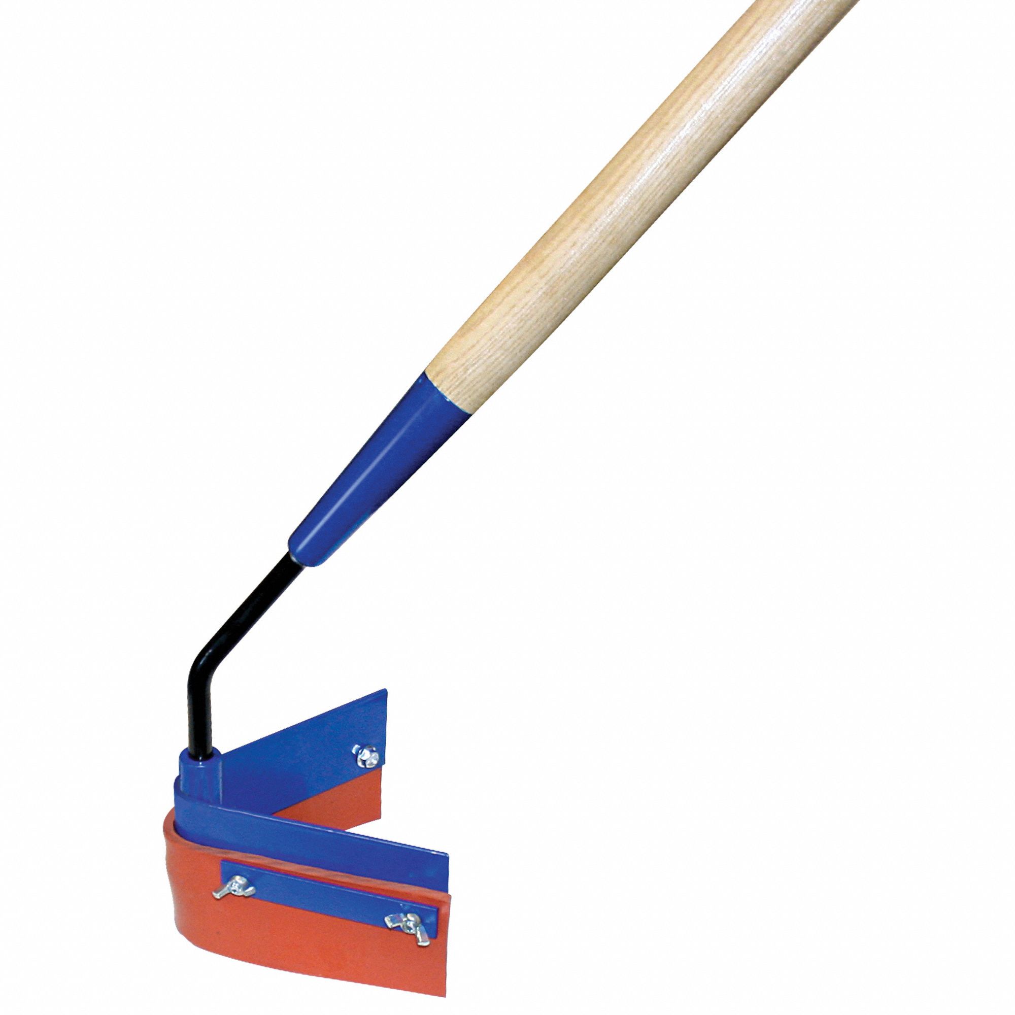 Crack Squeegee: Pull, V, Wood, Silicone, 12 1/4 in Bristle or Blade Wd